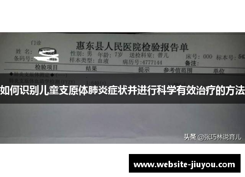 如何识别儿童支原体肺炎症状并进行科学有效治疗的方法